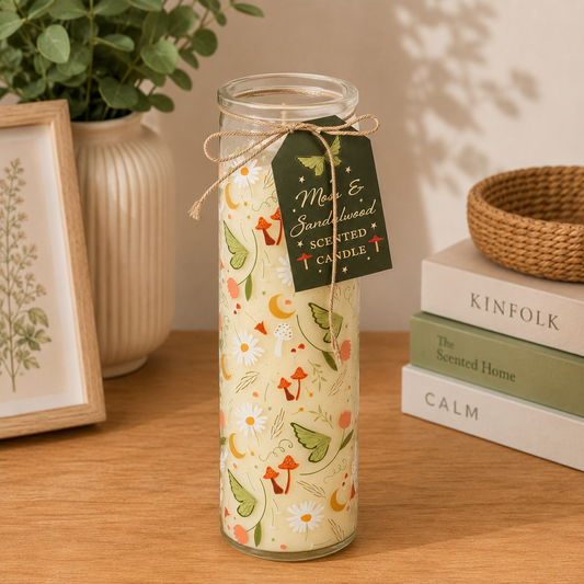 Fairy Folklore Tube Candle Moss and Sandalwood