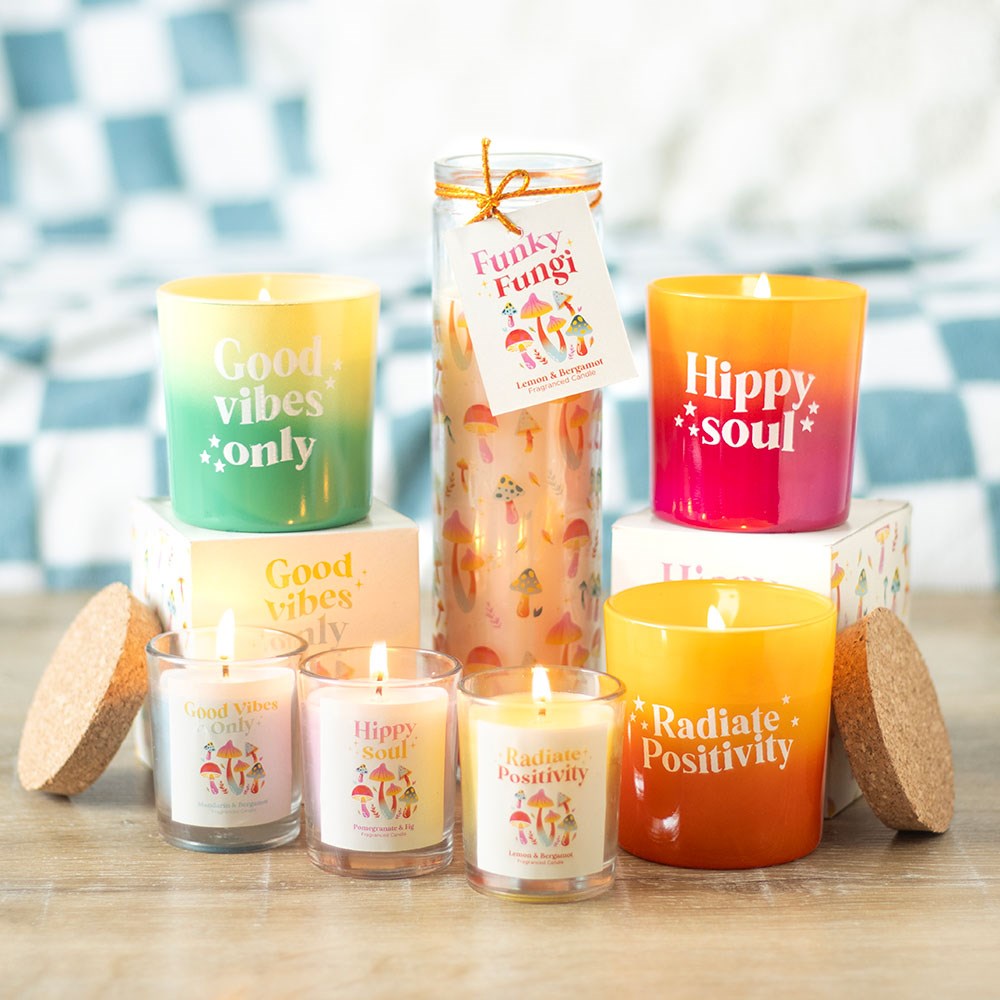 Set of 3 Mini Mushroom Candles