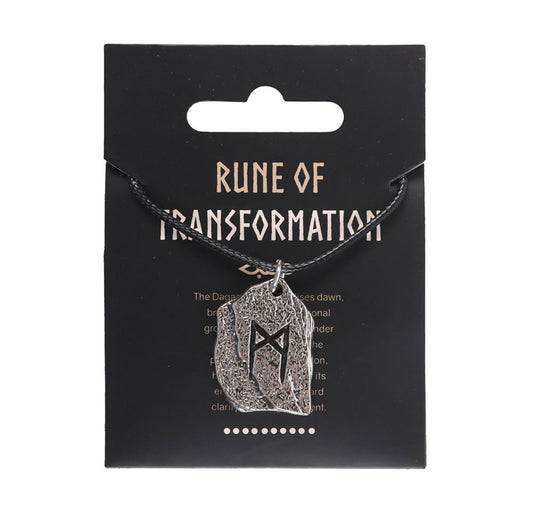 Rune of Transformation Viking Cord Necklace