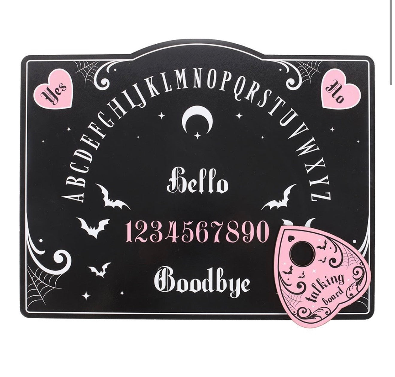 Pink and Black Talking Board