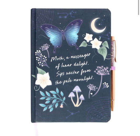 Midnight Moth A5 Notebook