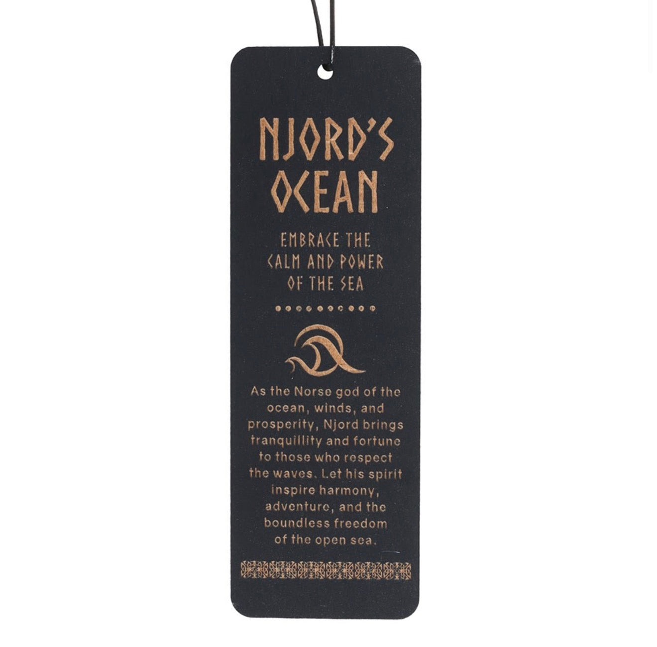 Njord’s Ocean Wooden Bookmark