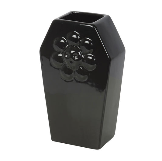 Black Coffin Flower Vase