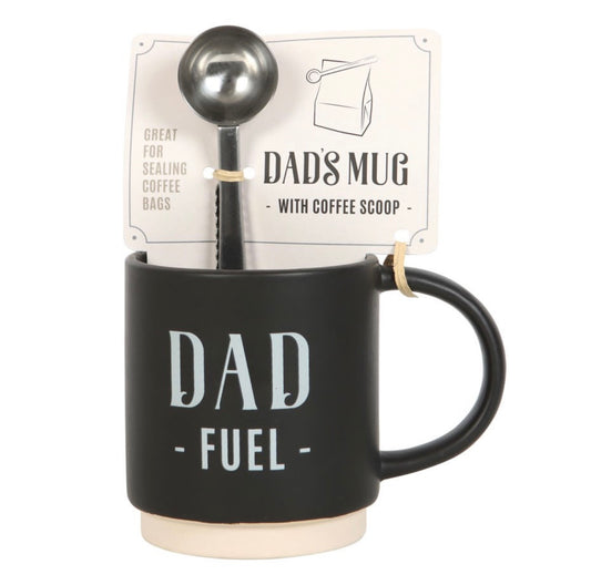 Dad Fuel Mug with Coffee Scoop