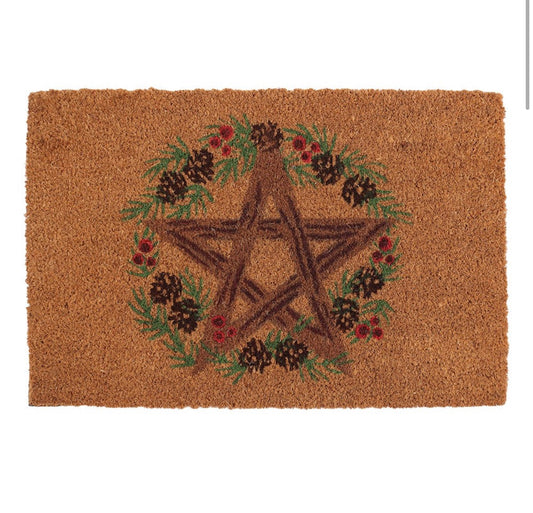 Winter Solstice Coir Doormat
