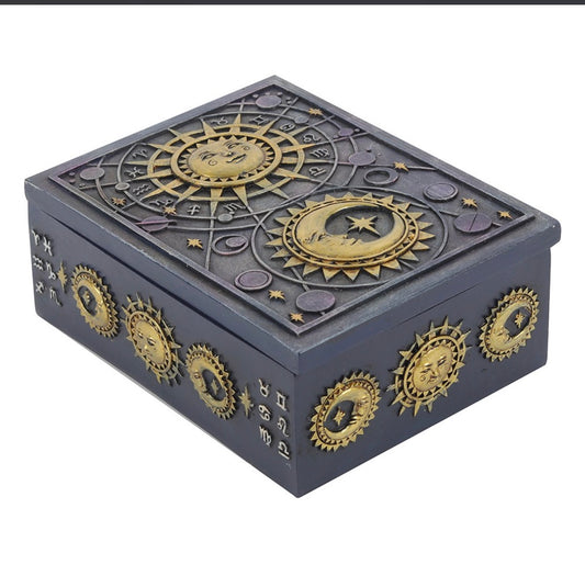 Sun and Moon Resin Storage Box
