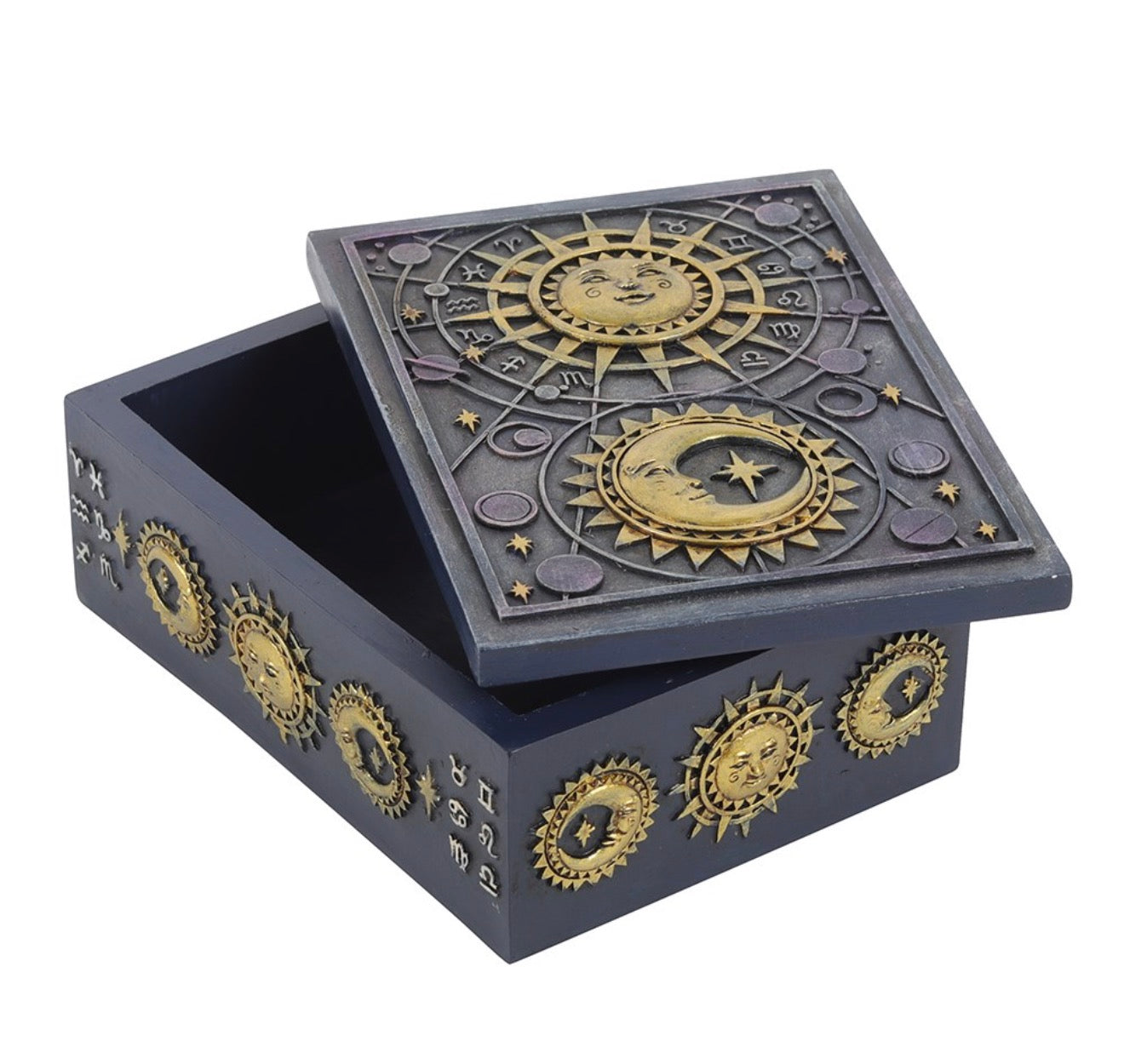 Sun and Moon Resin Storage Box