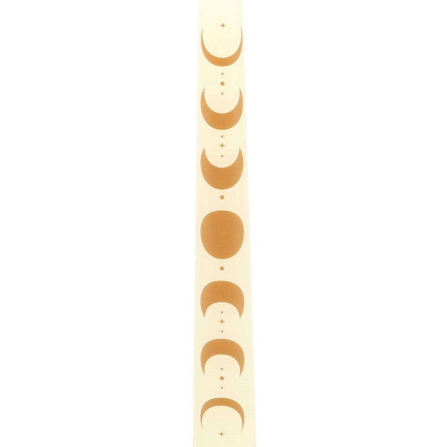 Set of 3 Off White Moon Phases Taper Candles