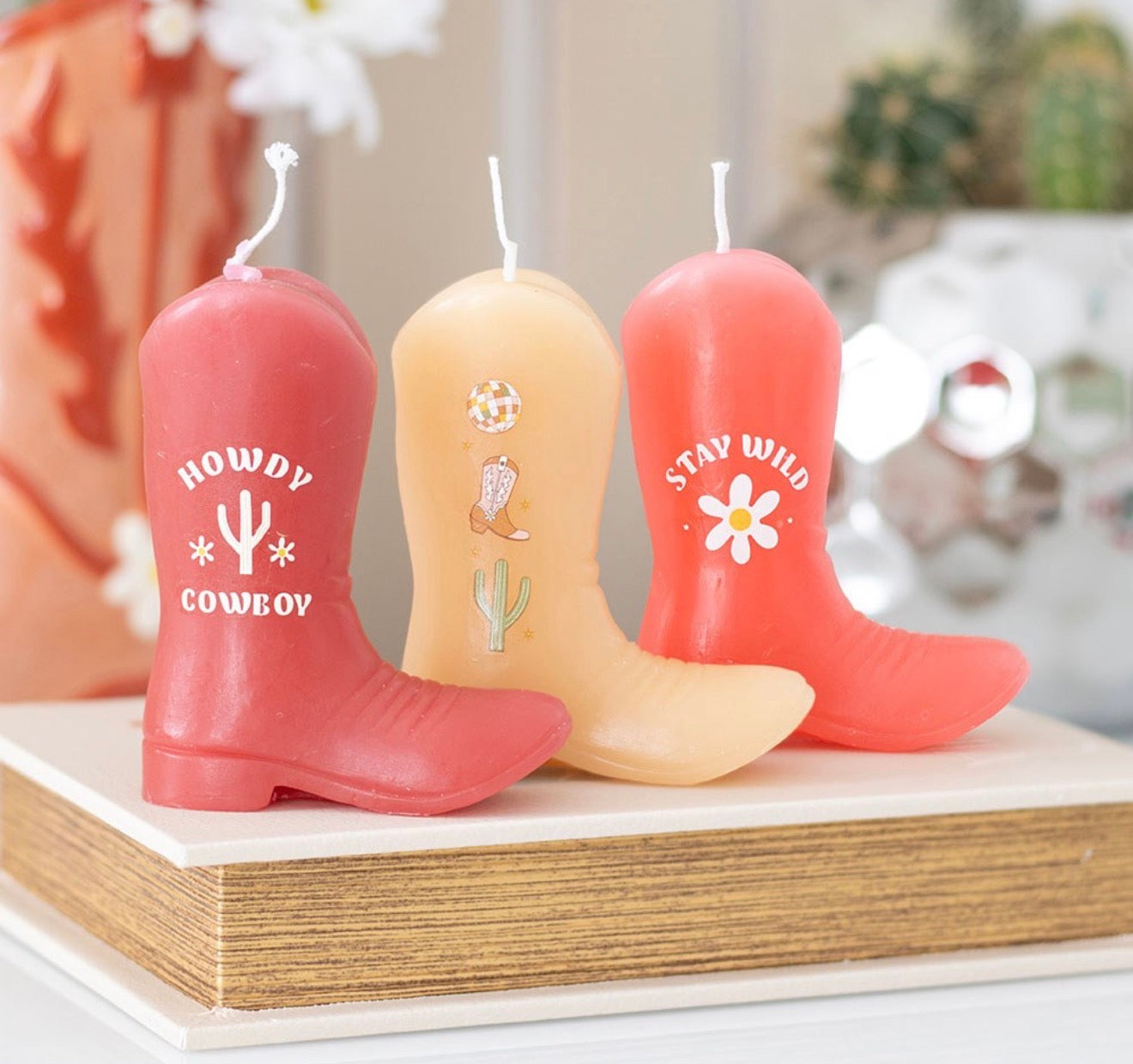 Mini Cowboy Boot Candles