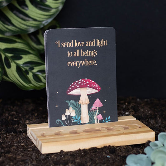 Dark Forest Affirmation Cards with Stand