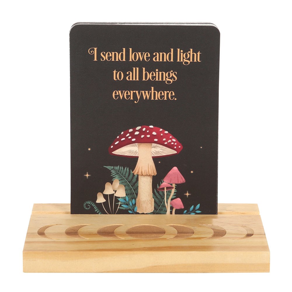 Dark Forest Affirmation Cards with Stand
