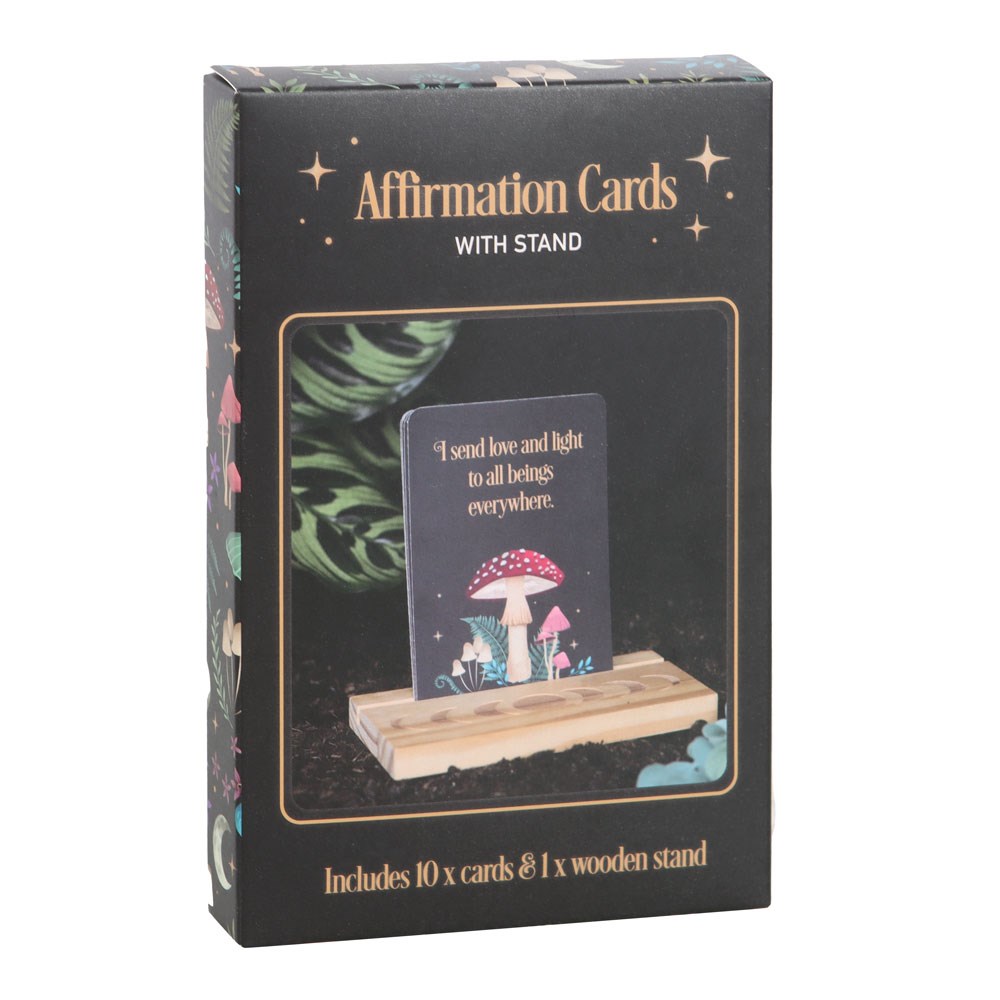 Dark Forest Affirmation Cards with Stand