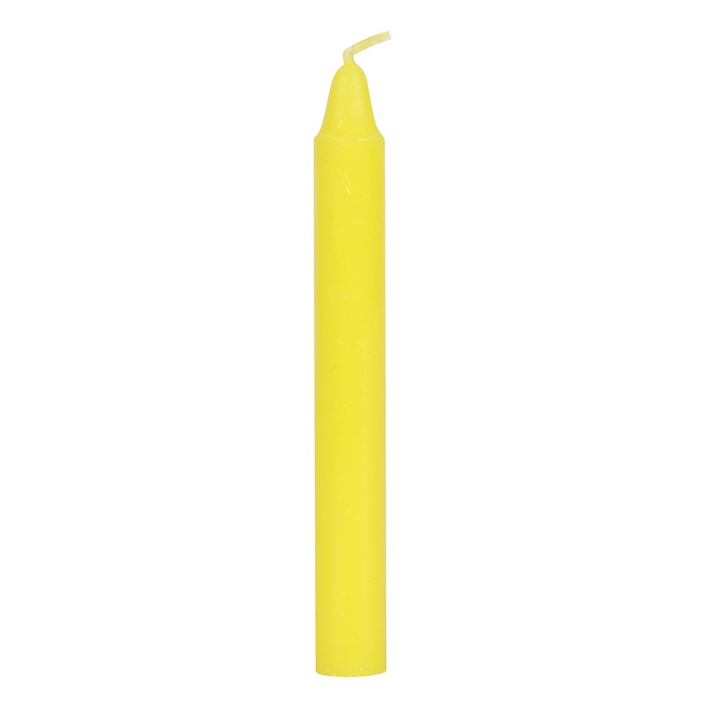 Pack of 12 Yellow Spell Candles