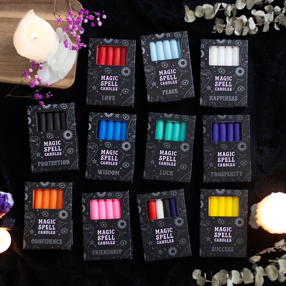 Pack of 12 Yellow Spell Candles