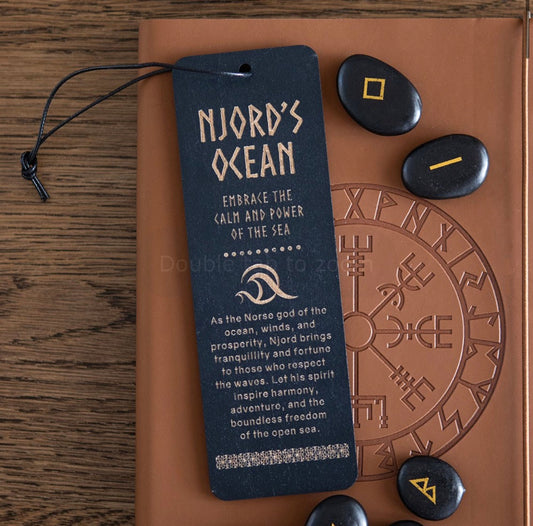 Njord’s Ocean Wooden Bookmark