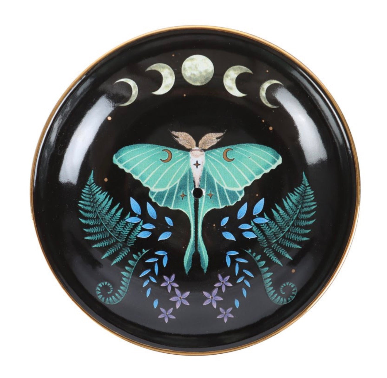 Luna Moth Incense Plate