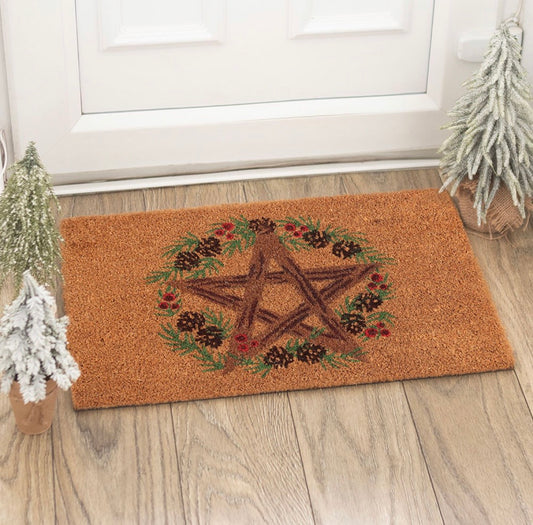 Winter Solstice Coir Doormat