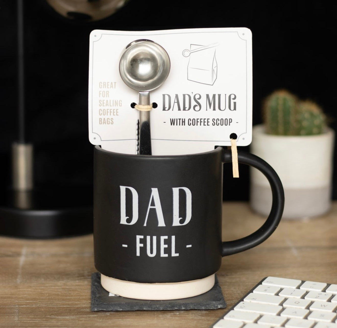 Dad Fuel Mug with Coffee Scoop