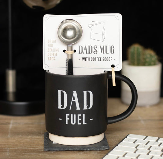 Dad Fuel Mug with Coffee Scoop