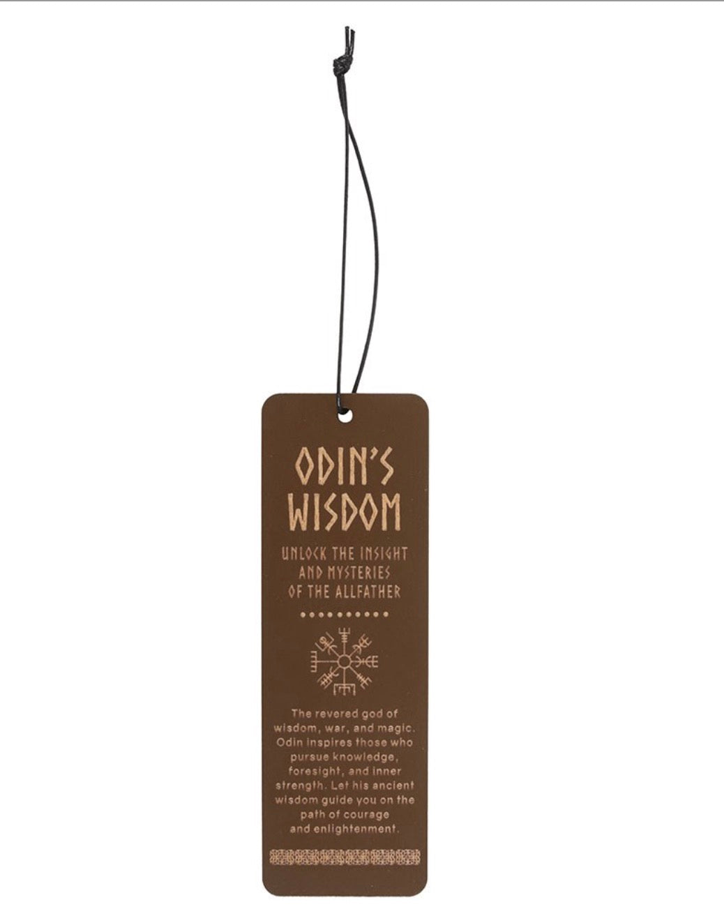 Odin’s Wisdom Wooden Bookmark