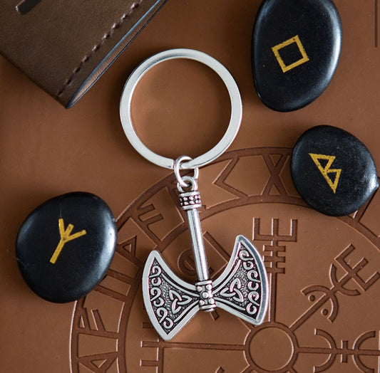 Strength and Power Axe of Valor Keyring