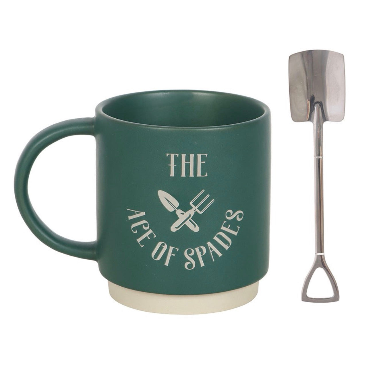 Ace of Spades Mug with Spade Spoon