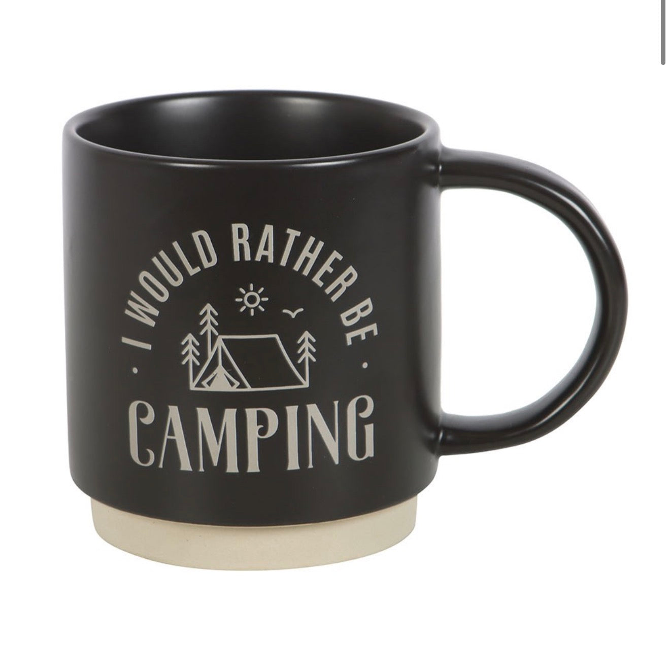 I Would Rather be Camping Mug with 3-in-1 Spork