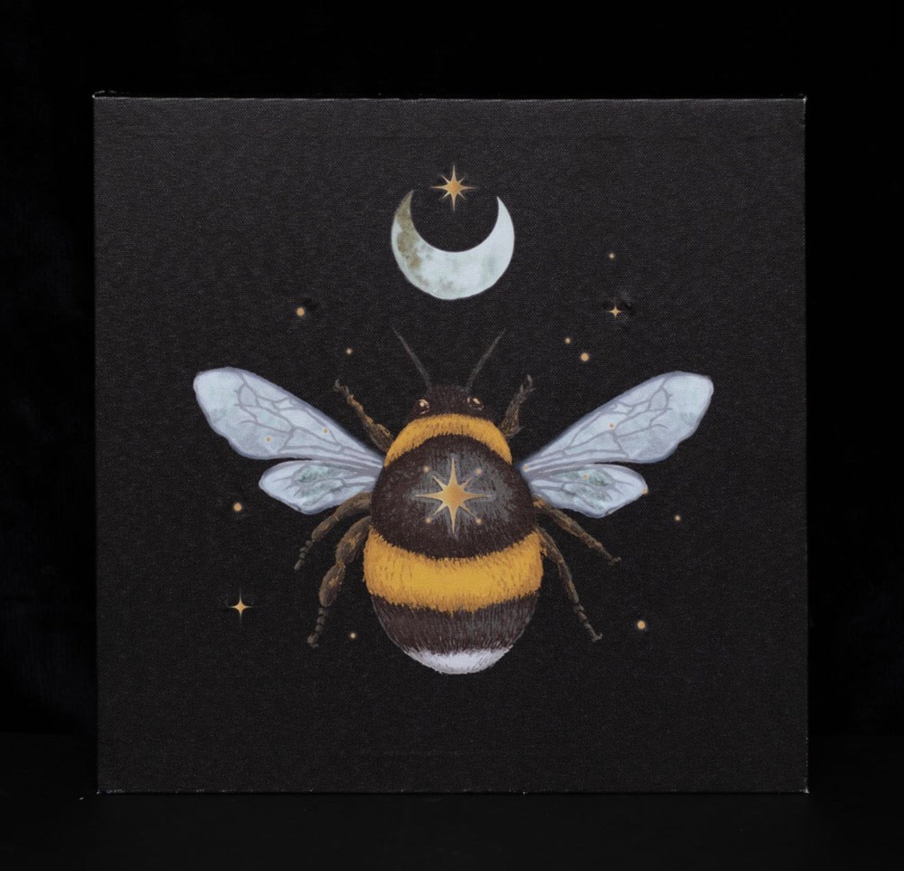 Forest Bee Light Up Canvas Plaque