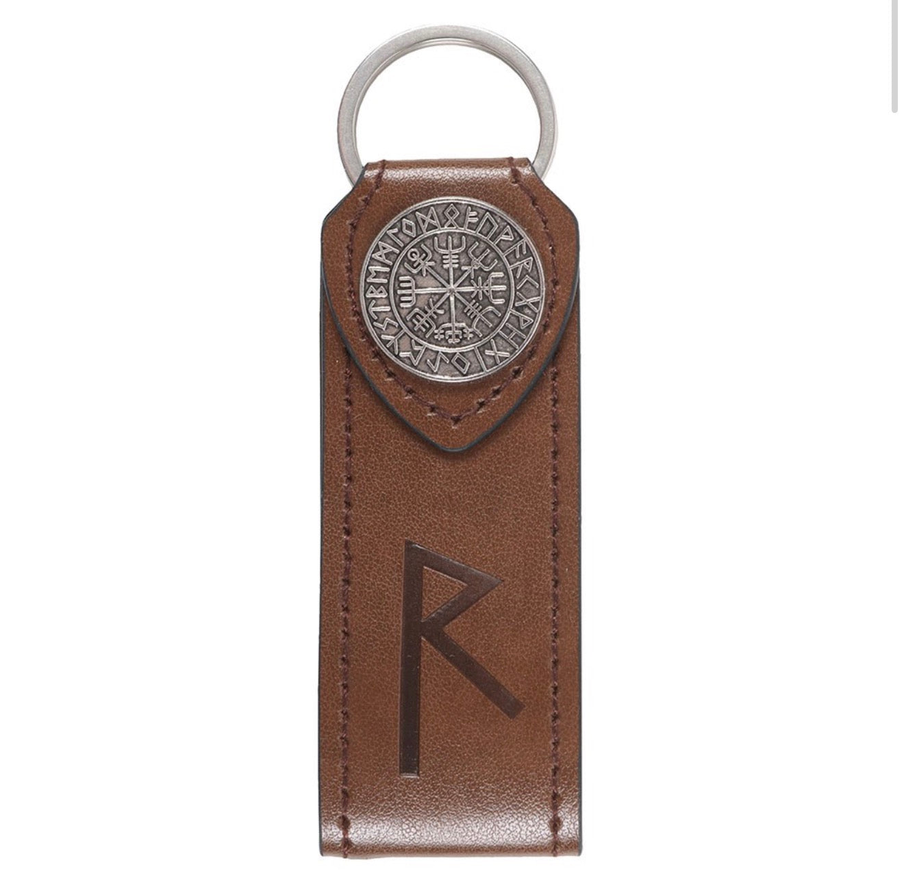 Journey Viking Rune Faux Leather Keyring