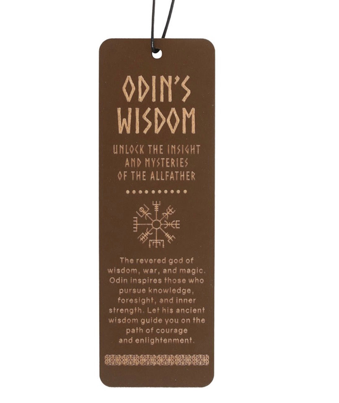 Odin’s Wisdom Wooden Bookmark