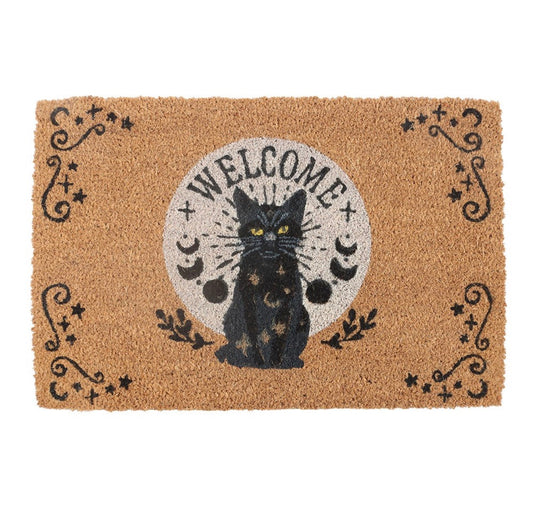 Black Magic Cat Doormat