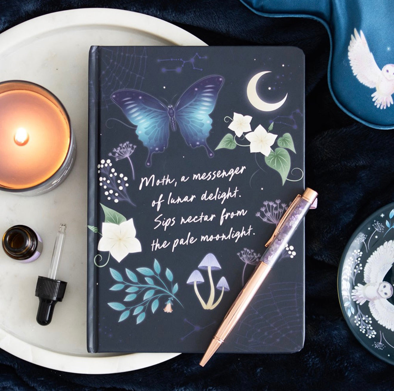 Midnight Moth A5 Notebook