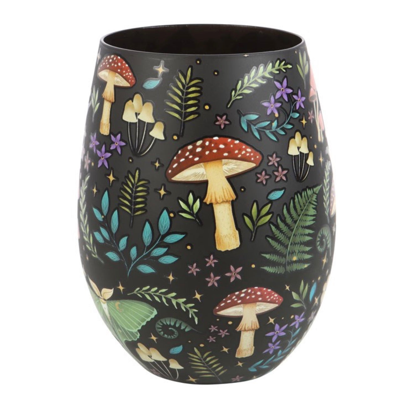 Dark Forest Stemless Wine Glass