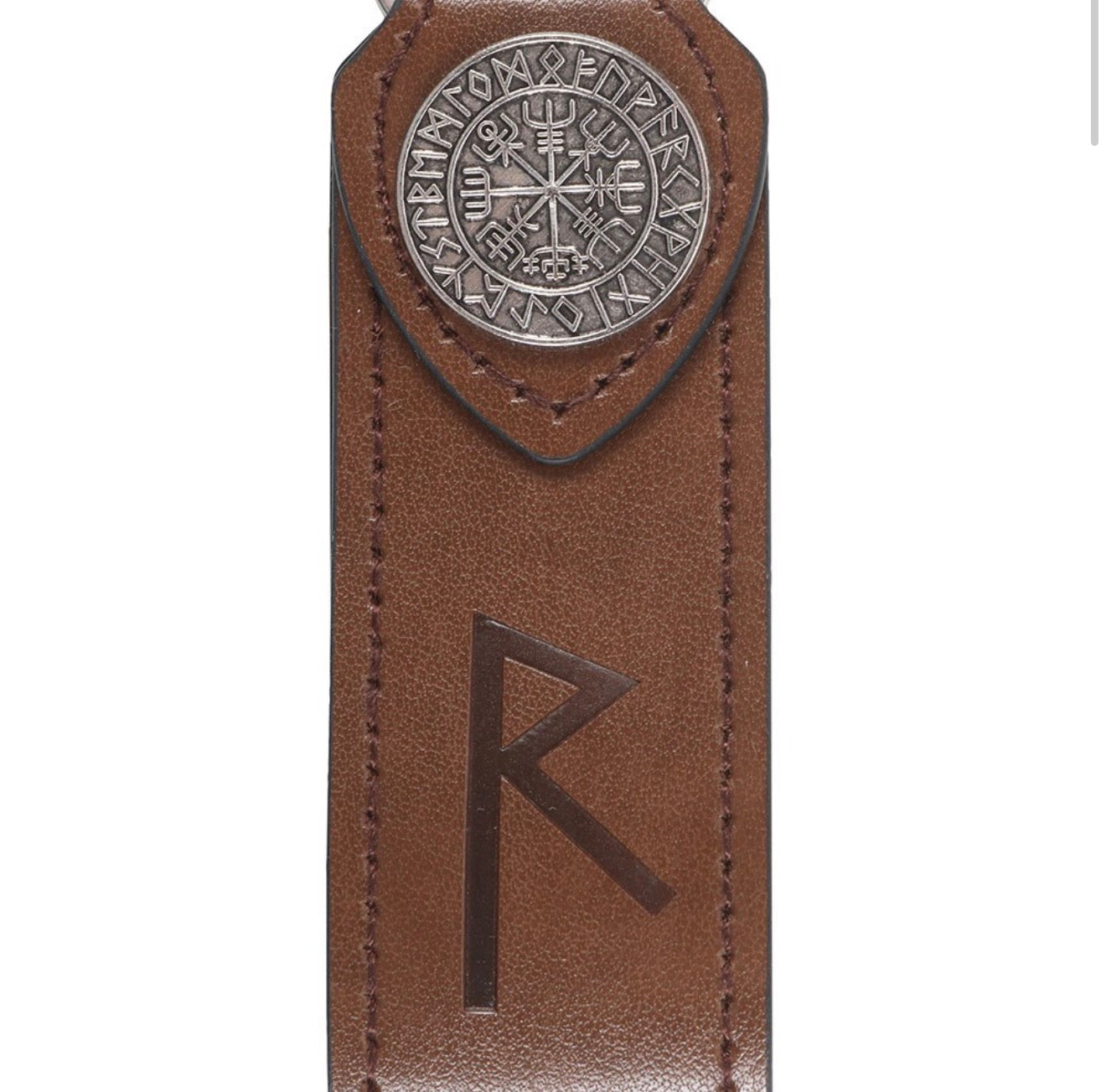 Journey Viking Rune Faux Leather Keyring