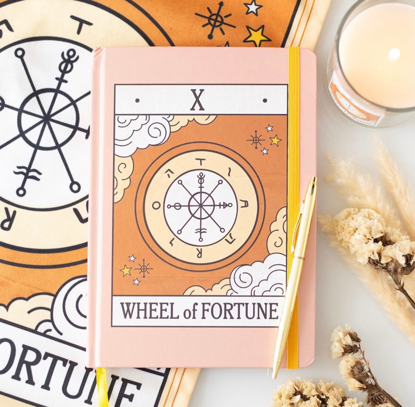 The Wheel of Fortune Tarot Style A5 Notebook