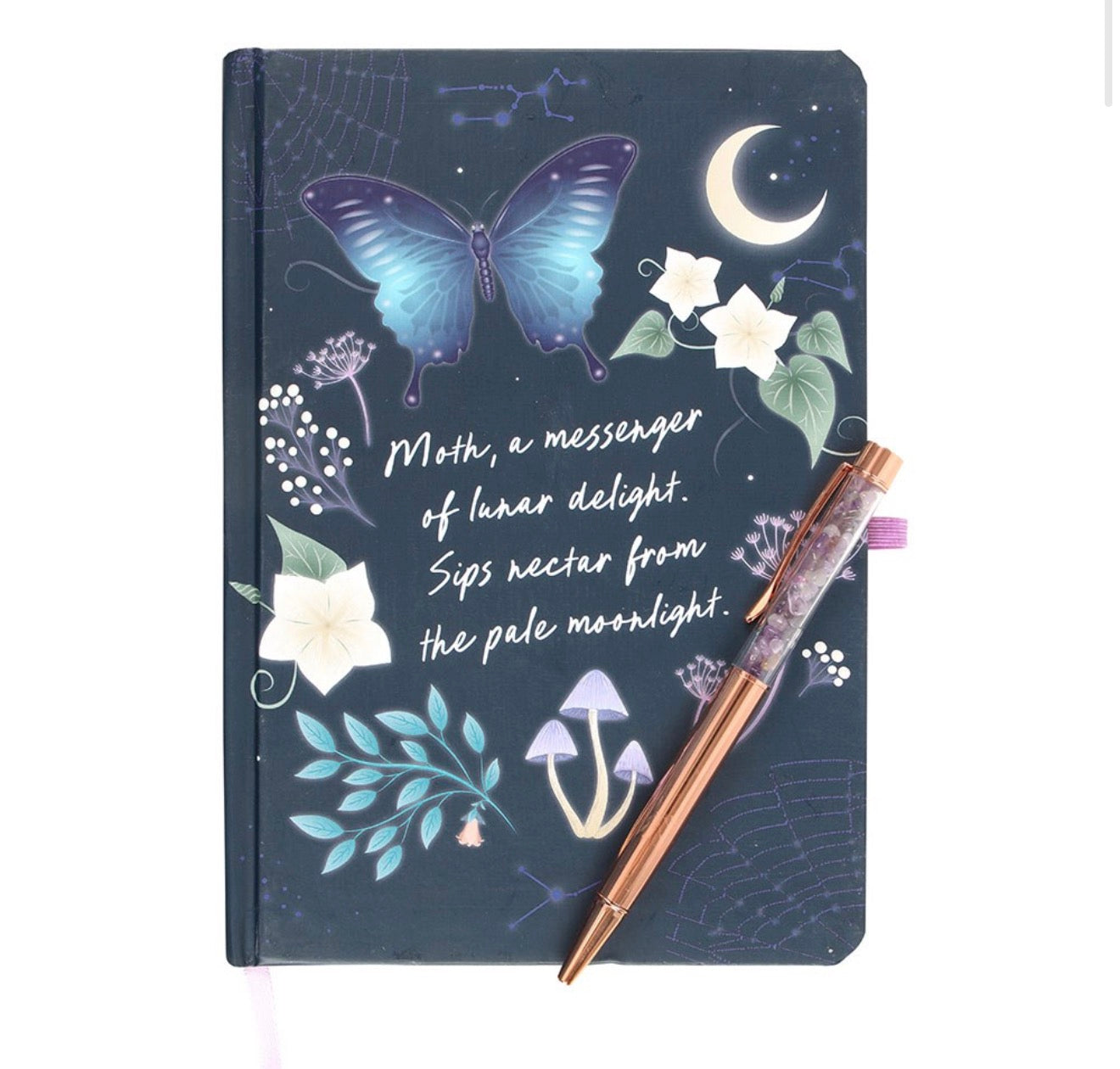 Midnight Moth A5 Notebook