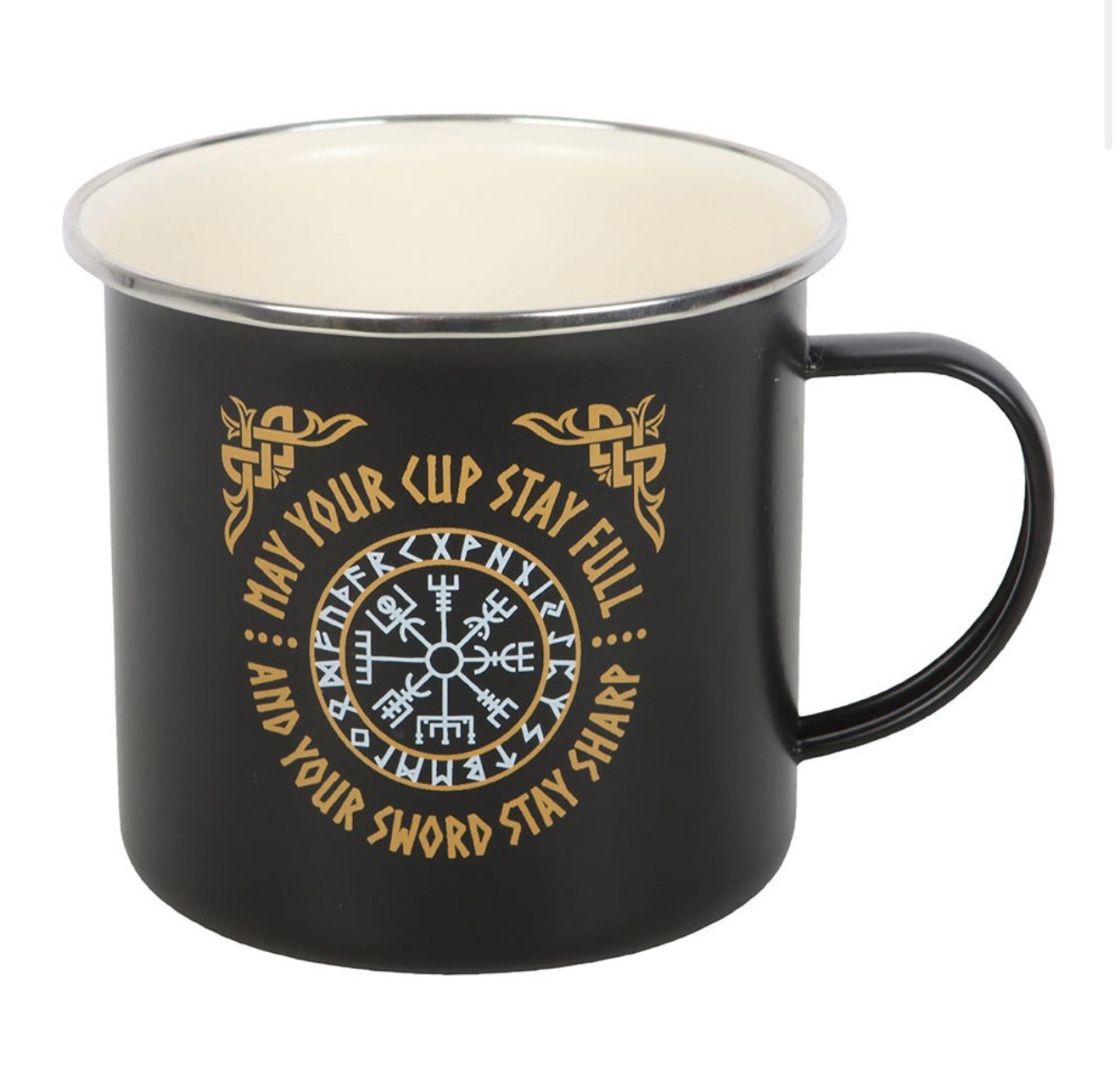 Viking Compass Enamel Mug