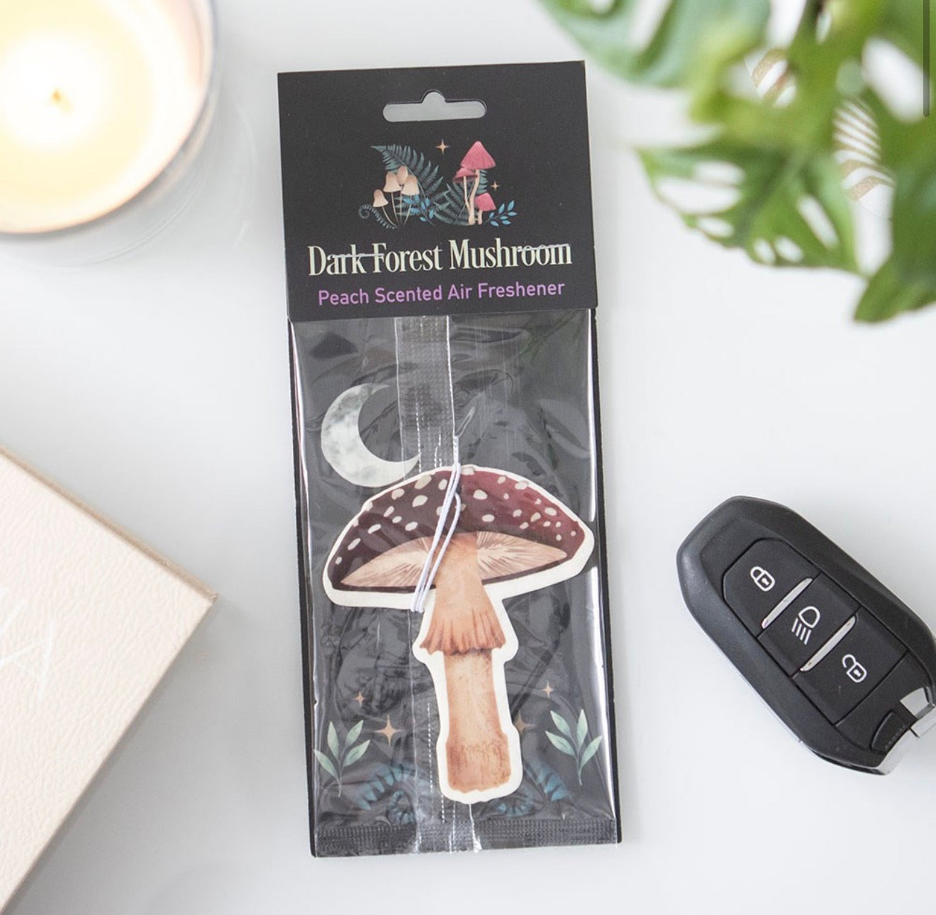 Dark Forest Mushroom Air Freshener - Peach