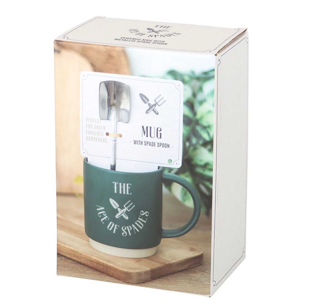 Ace of Spades Mug with Spade Spoon