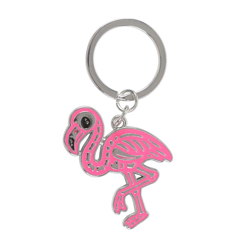 Flamin-Goth Flamingo Keyring
