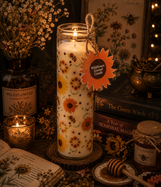 Bee Radiant Wildflower Tube Candle