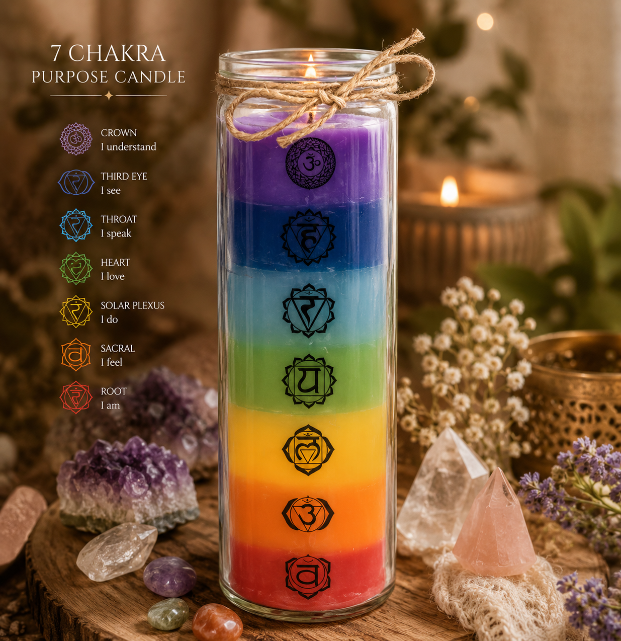 Chakra Tube Candle
